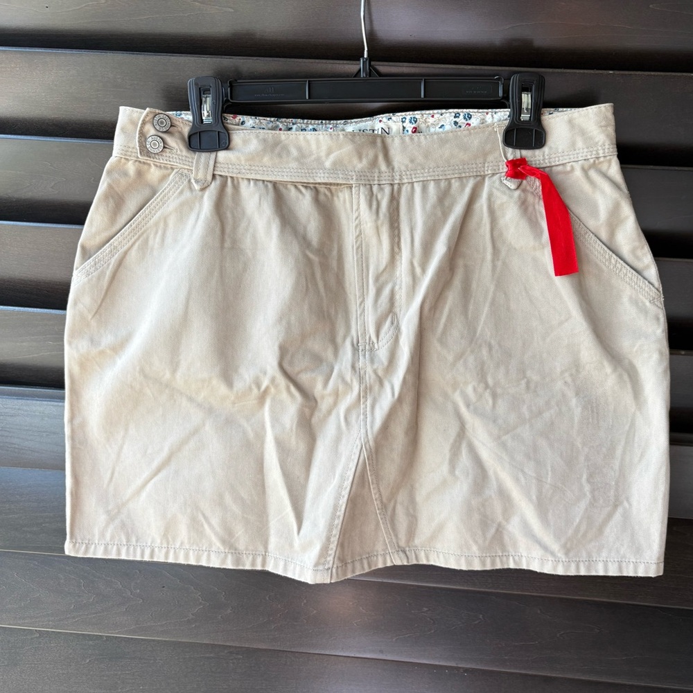 Austin Clothing Company Tan Khaki Junior 11/12 Skirt 100% Cotton